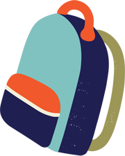 illustration of backpack